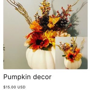 Pumpkin decor